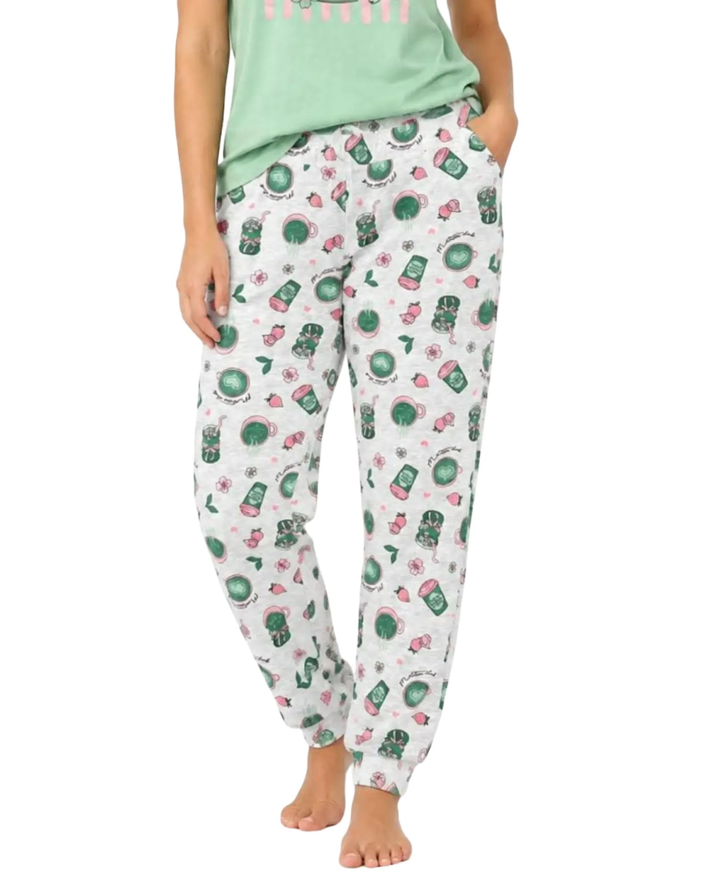Pantalon de pyjama gris - Mandarine & Co.