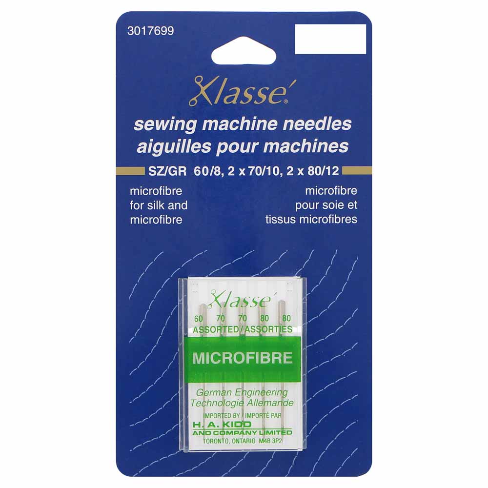 Aiguilles pour machines - Grosseurs assorties 60/8, 70/10, 80/12