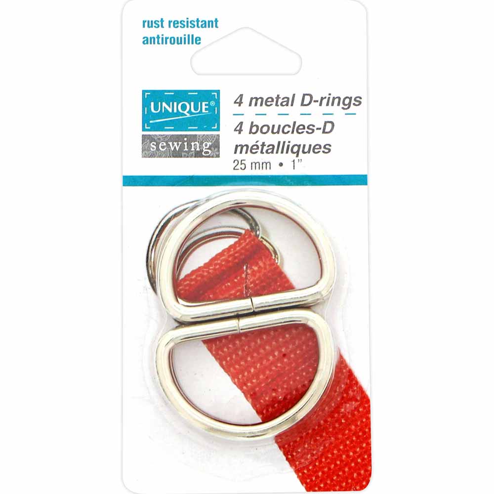 Boucles en D métalliques - Unique Sewing