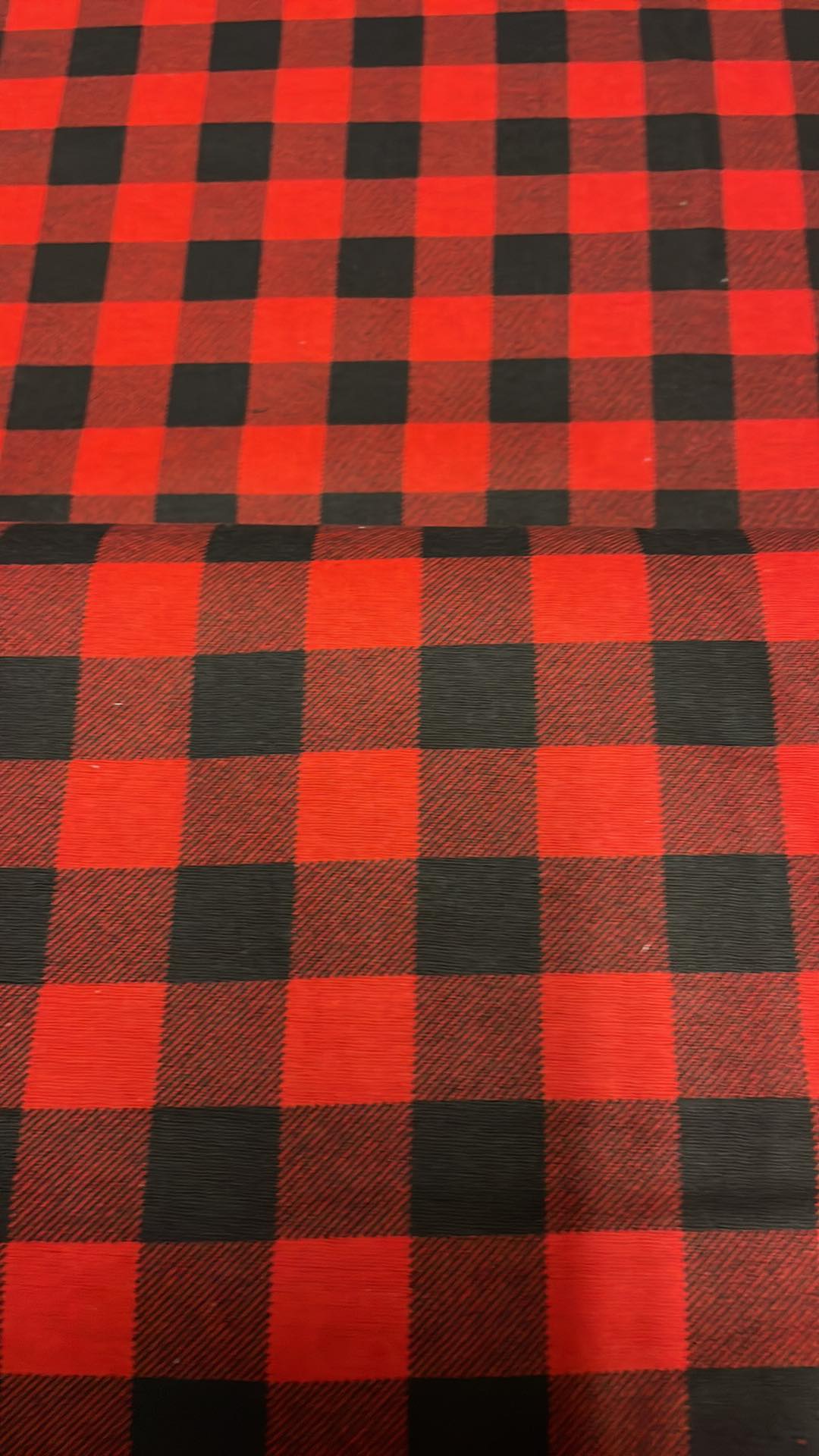 Tissu flanelle à carreaux