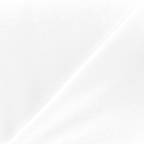 Tissu popeline coton blanc