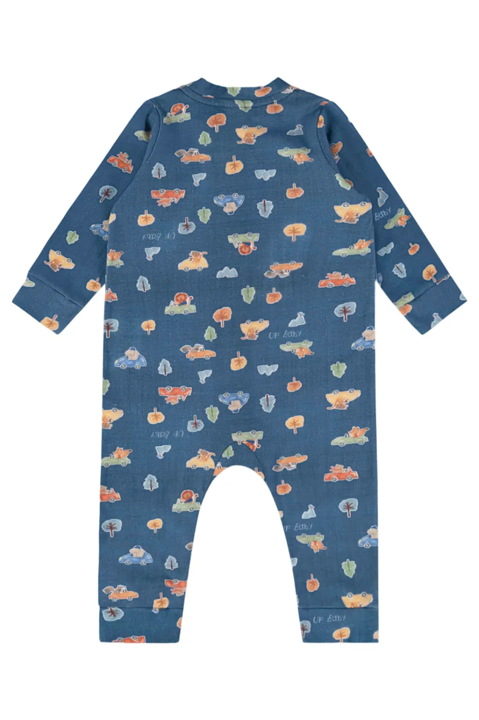 Pyjama 1 pièce bleu avec imprimé - UP BABY