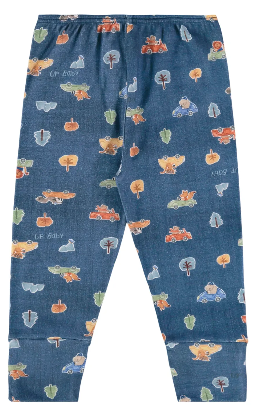 Pantalon bleu avec imprimé - UP BABY