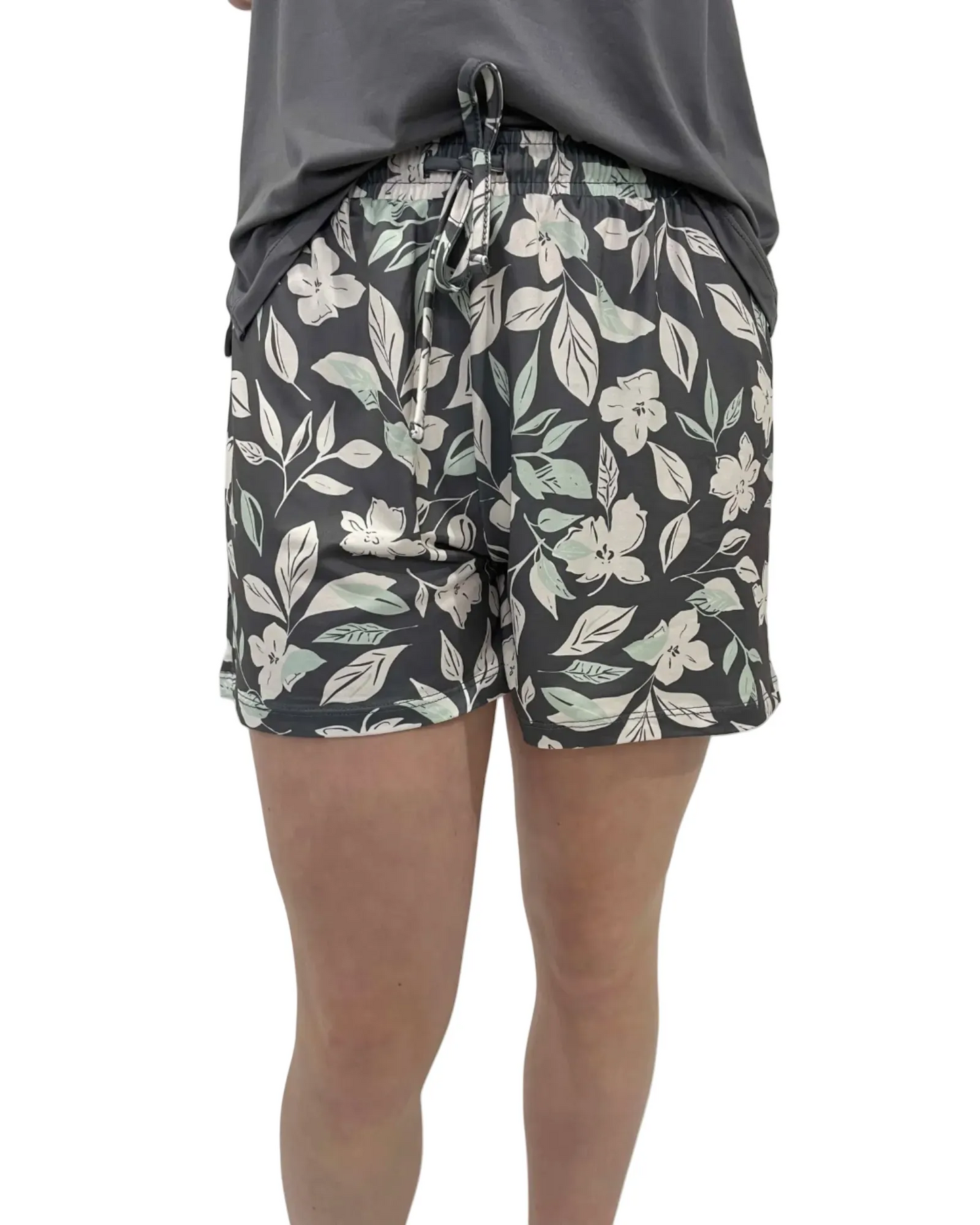 Short de pyjama gris avec imprimé - MOSAIIC