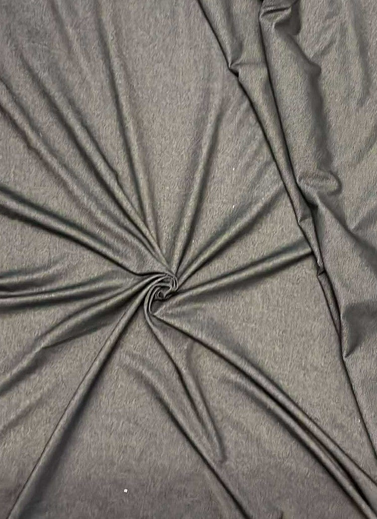 Tissu tricot denim noir