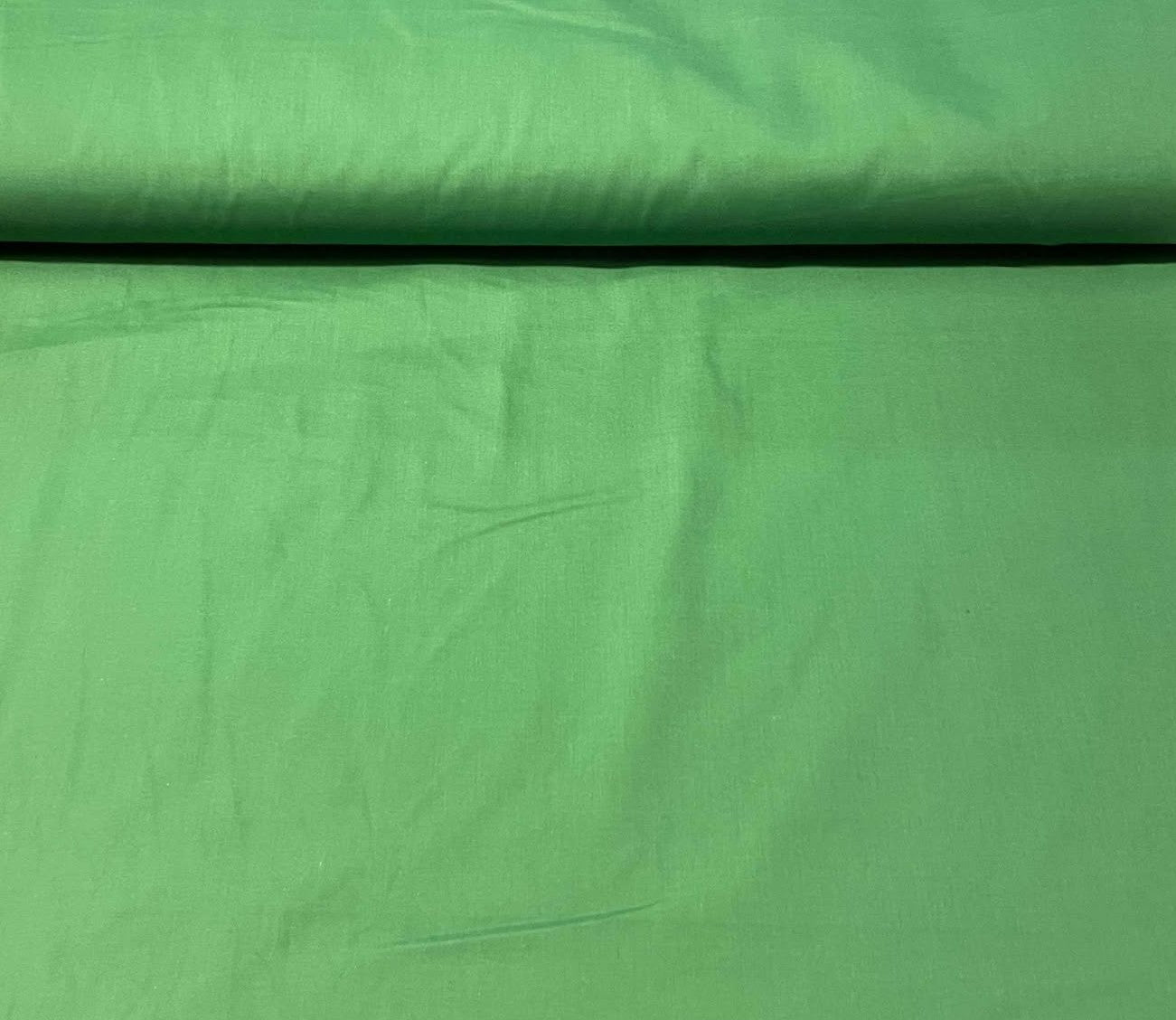 Tissu poly-coton vert