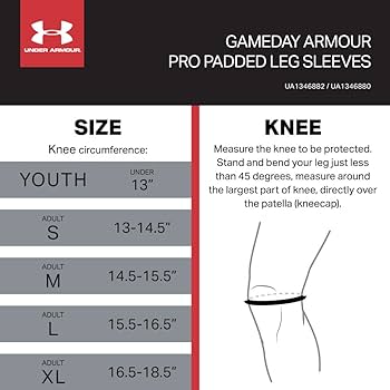 Genouillères noires - Under Armour