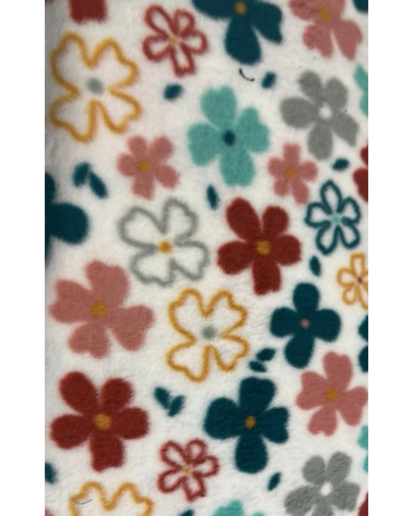 Tissu polar "fleurs"