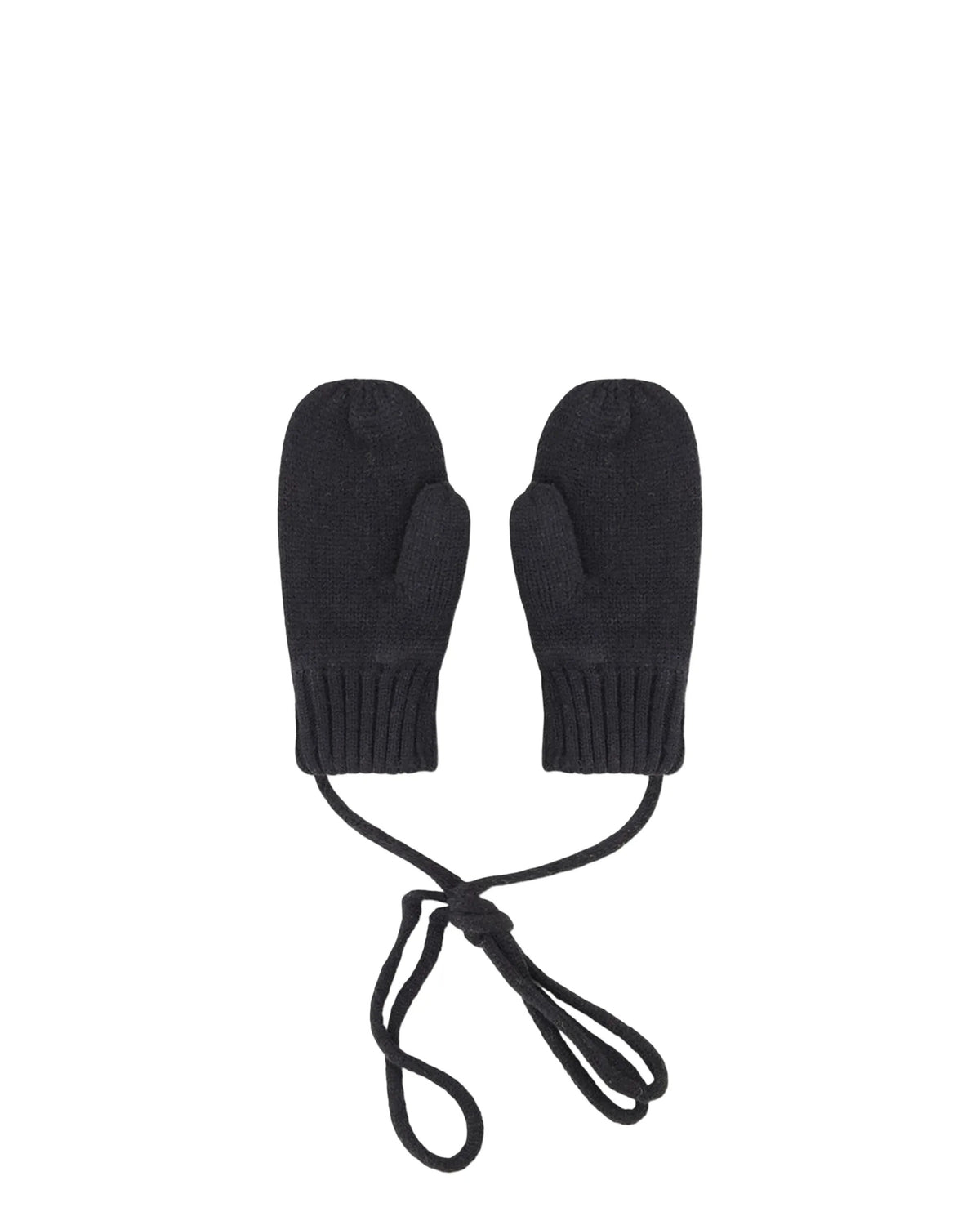 Mitaines en tricot noires - Deux par Deux