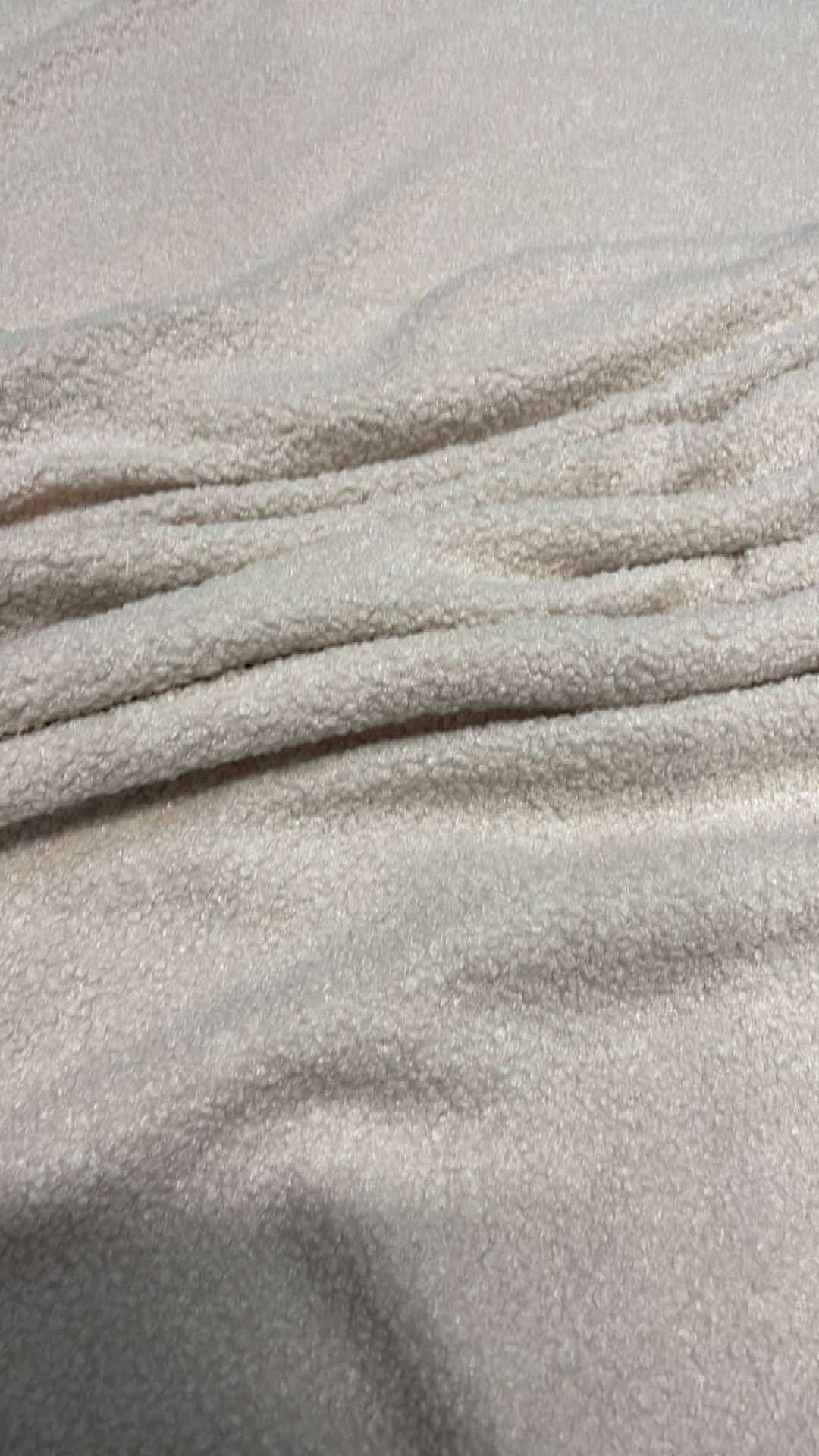 Tissu Teddy Plush écru