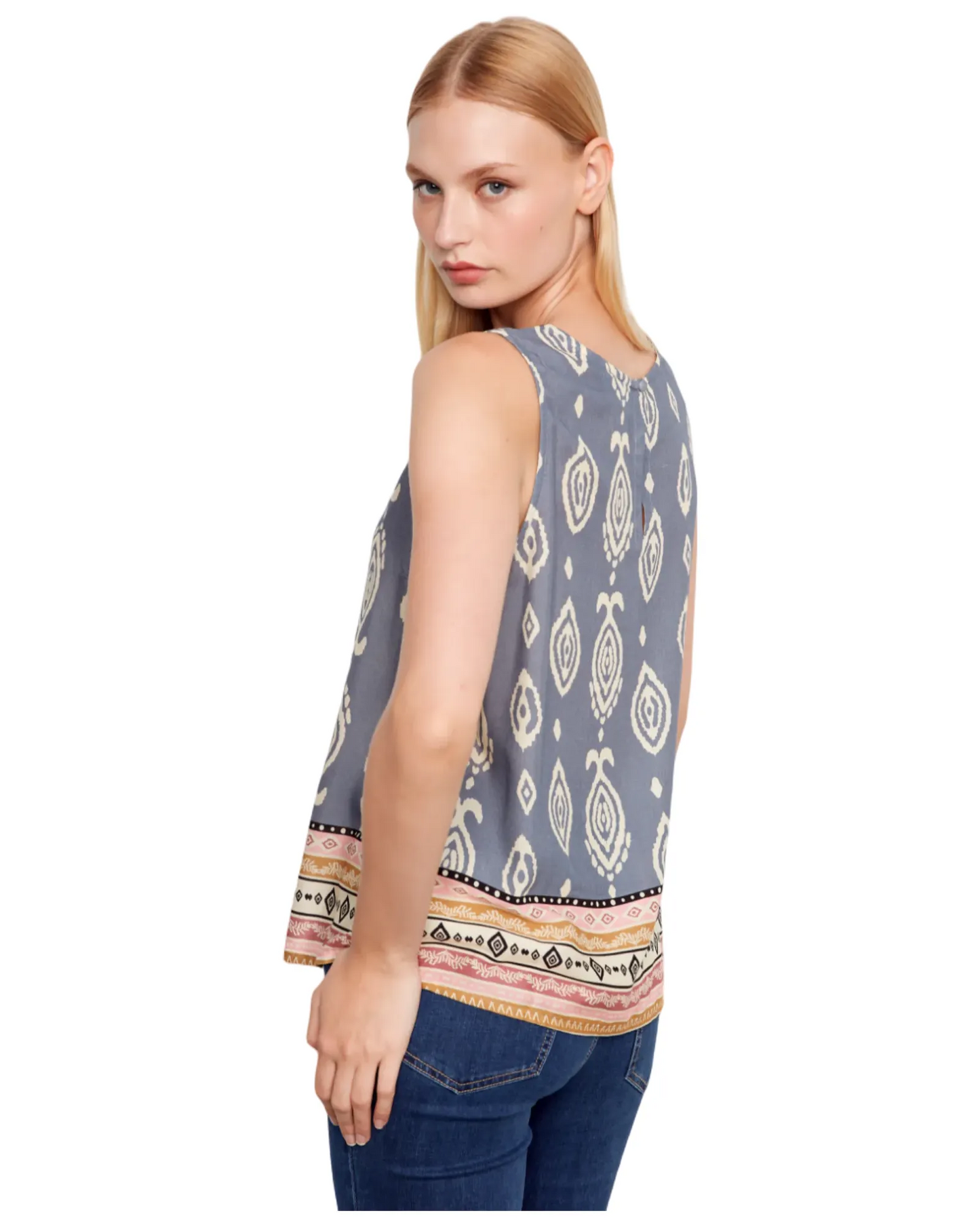 Camisole bleue avec motifs - Charlie B