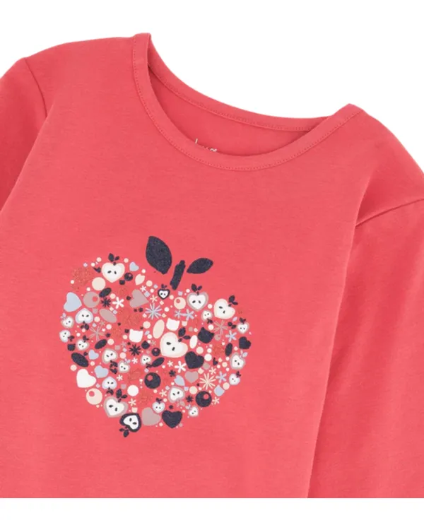 Chandail rouge avec imprimé - Deux par Deux