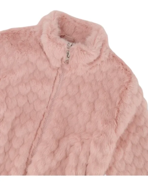 Veste en fausse fourrure rose - Deux par Deux