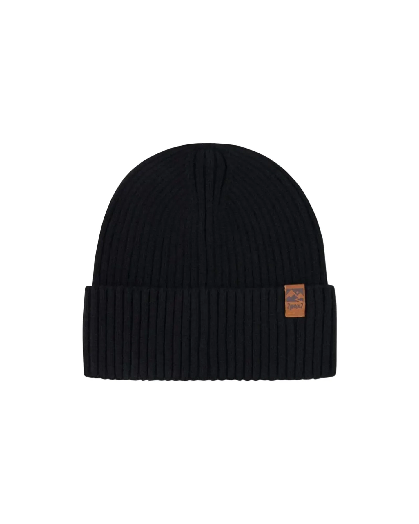 Tuque en tricot noire mi-saison - Deux par Deux