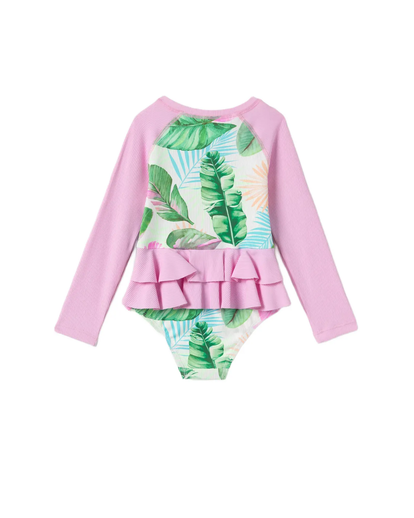 Maillot 1 pièce imprimé de feuilles - Mandarine & Co.