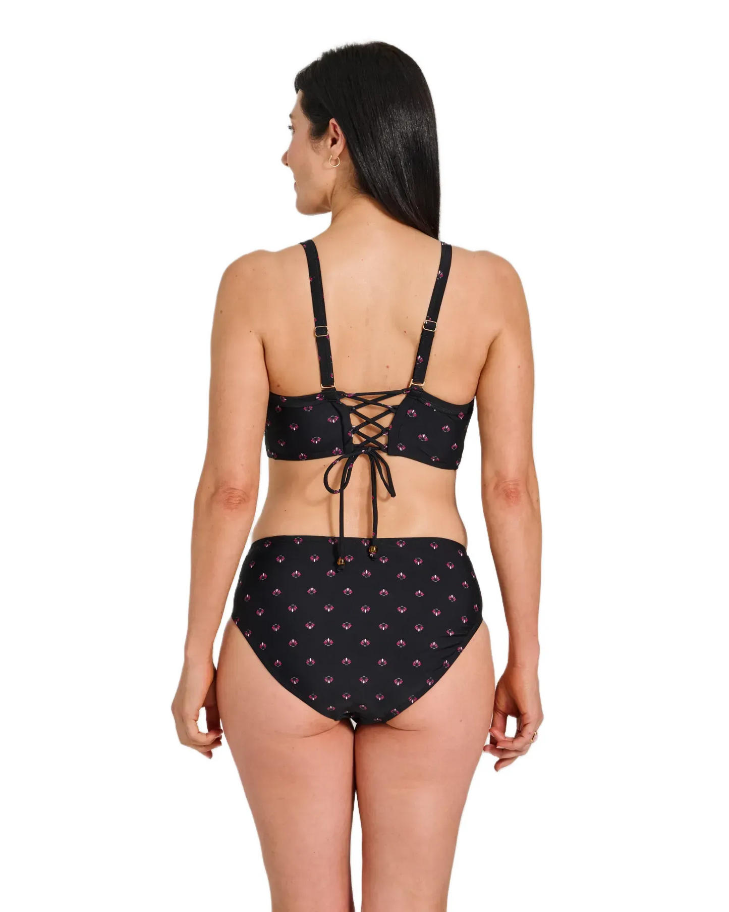 Bas de maillot noir avec motifs - MOSAIIC