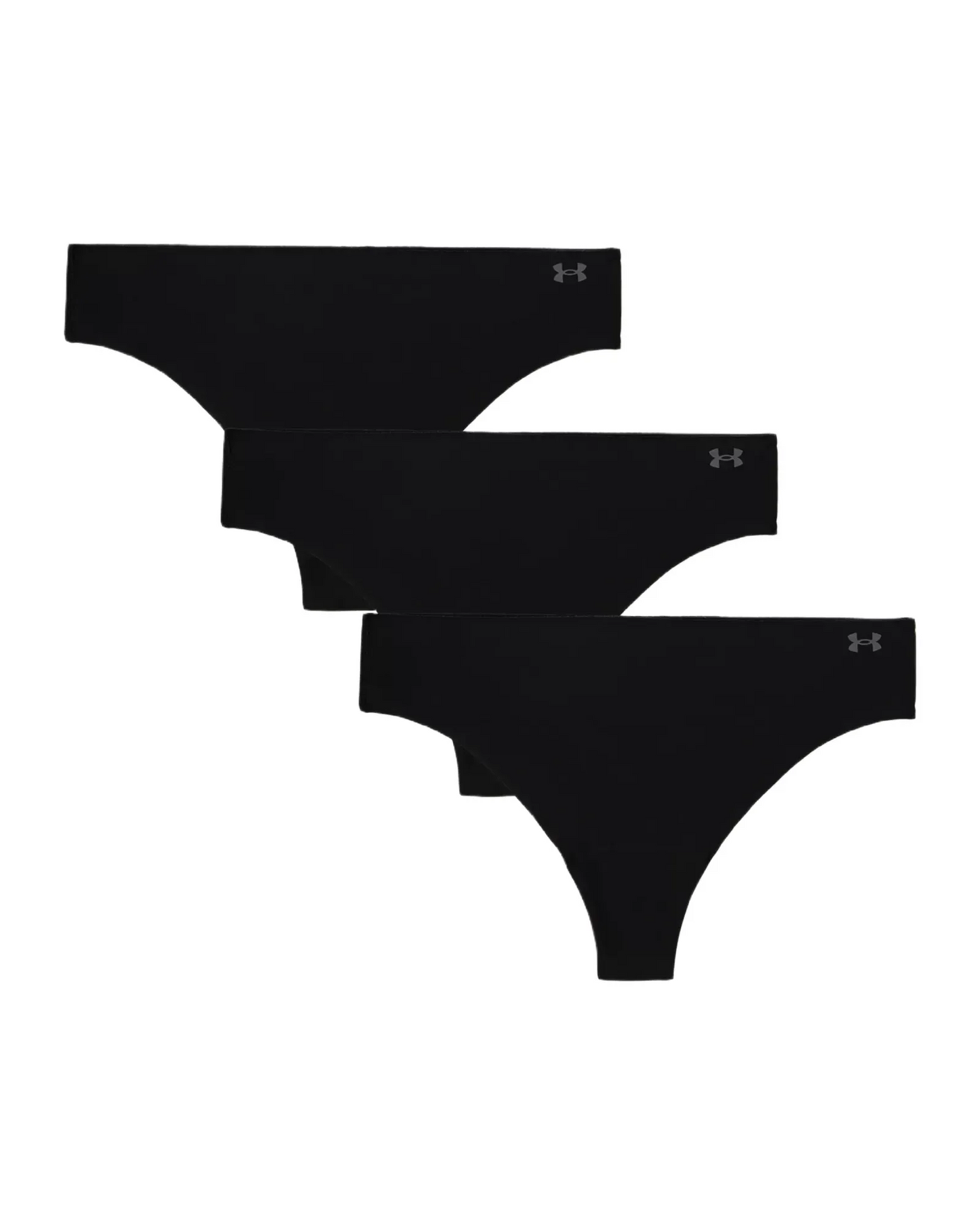 Ensemble de 3 culottes noires tanga - Under Armour