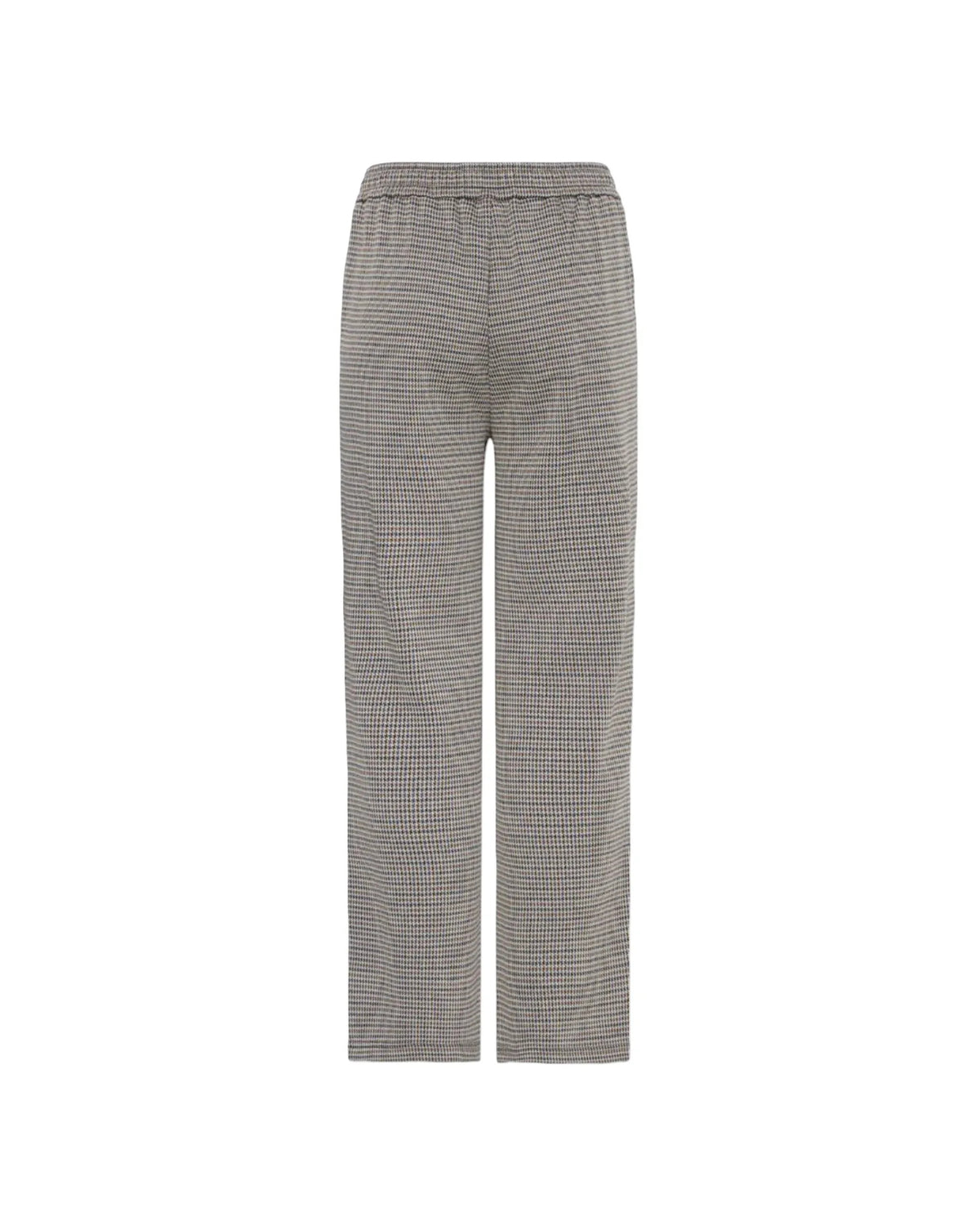 Pantalon à motif pied-de-poule - Fransa