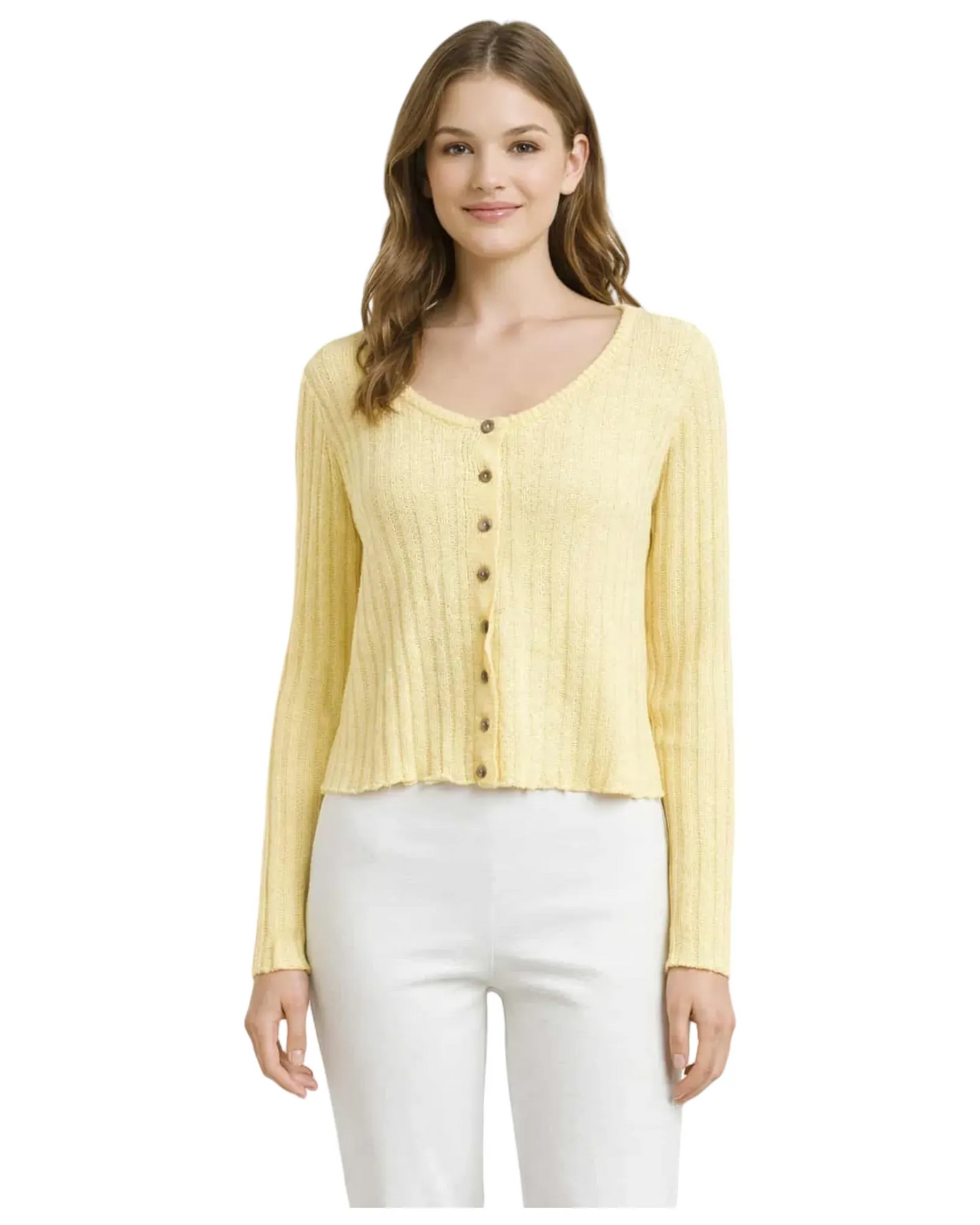 Chandail jaune - Mandarine & Co.