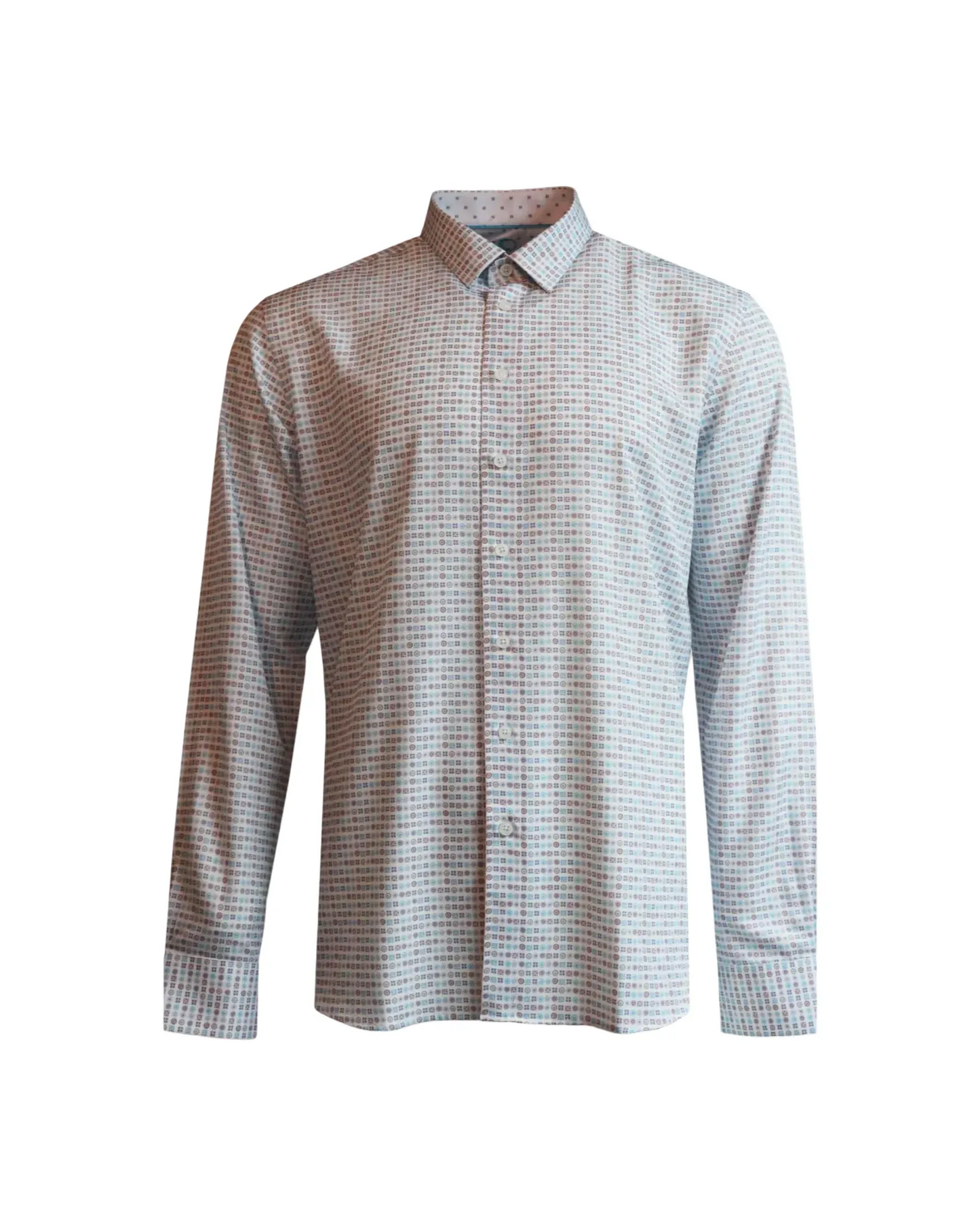 Chemise blanche avec motifs - Marco