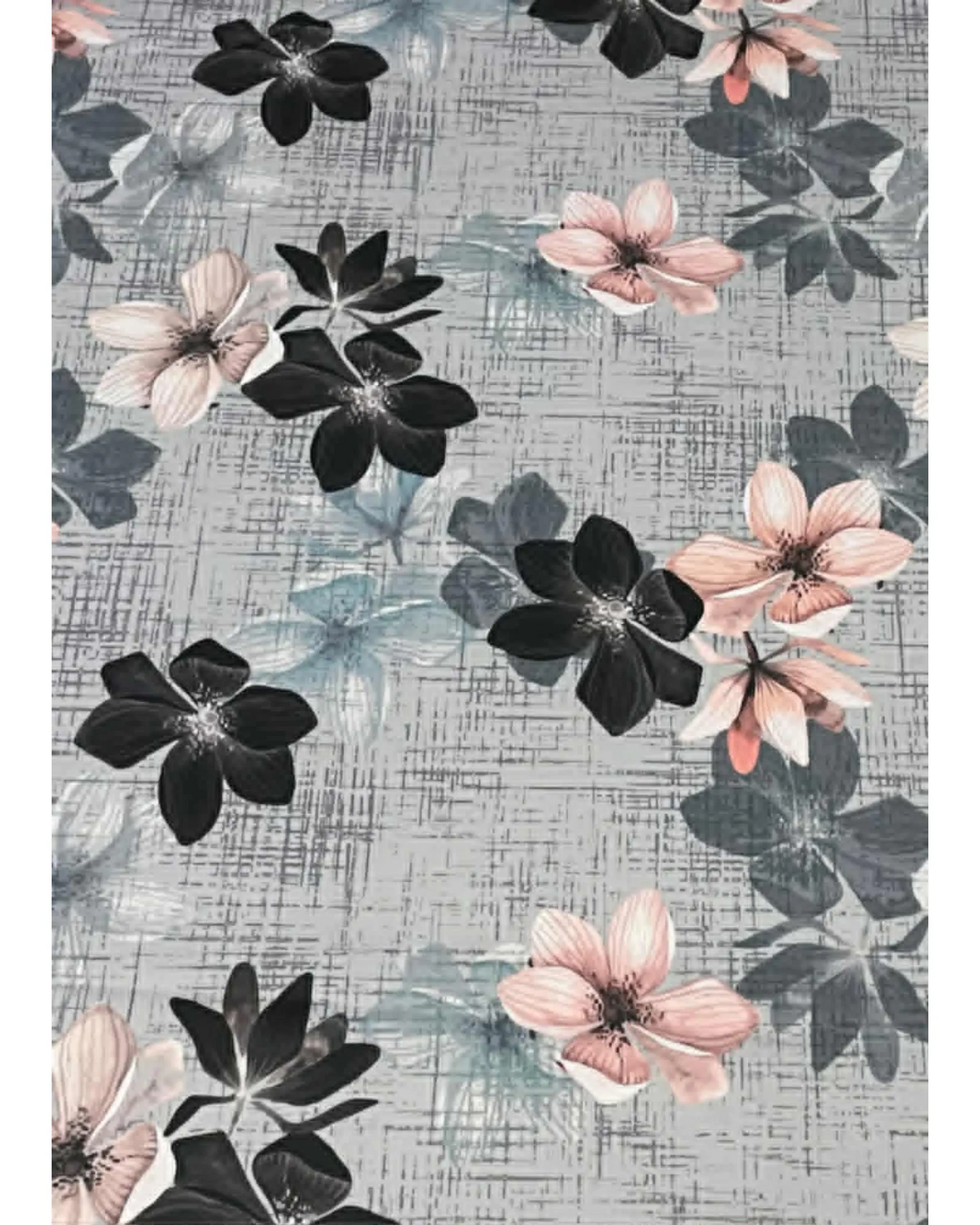 Tissu nappe " Shadow flowers"