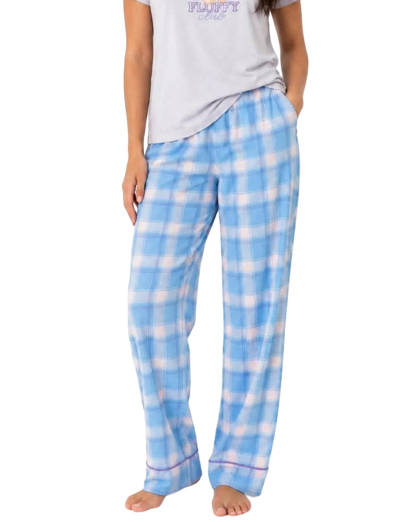 Pantalon de pyjama à carreaux - Mandarine & Co.
