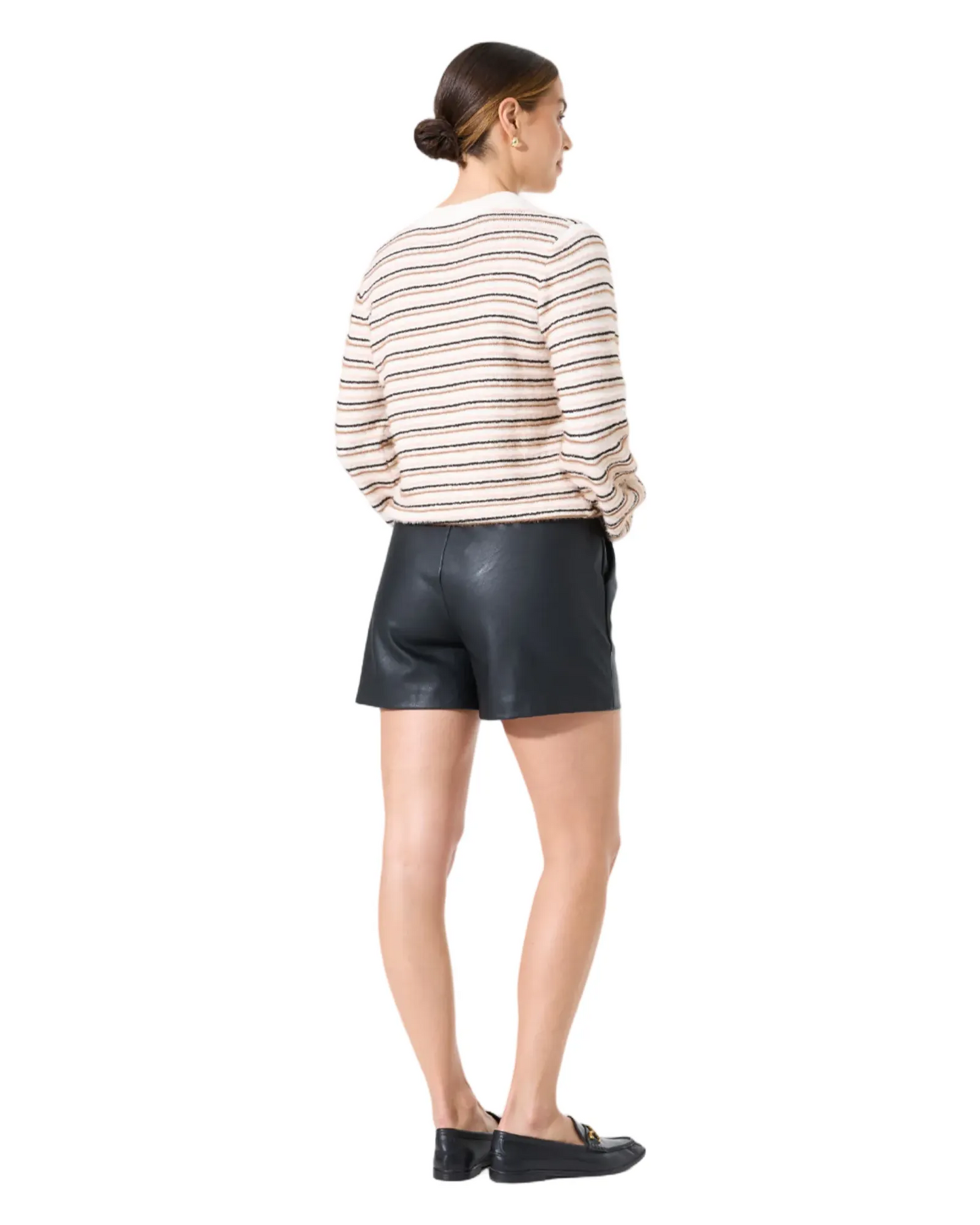 Short en cuir noir - GARCIA