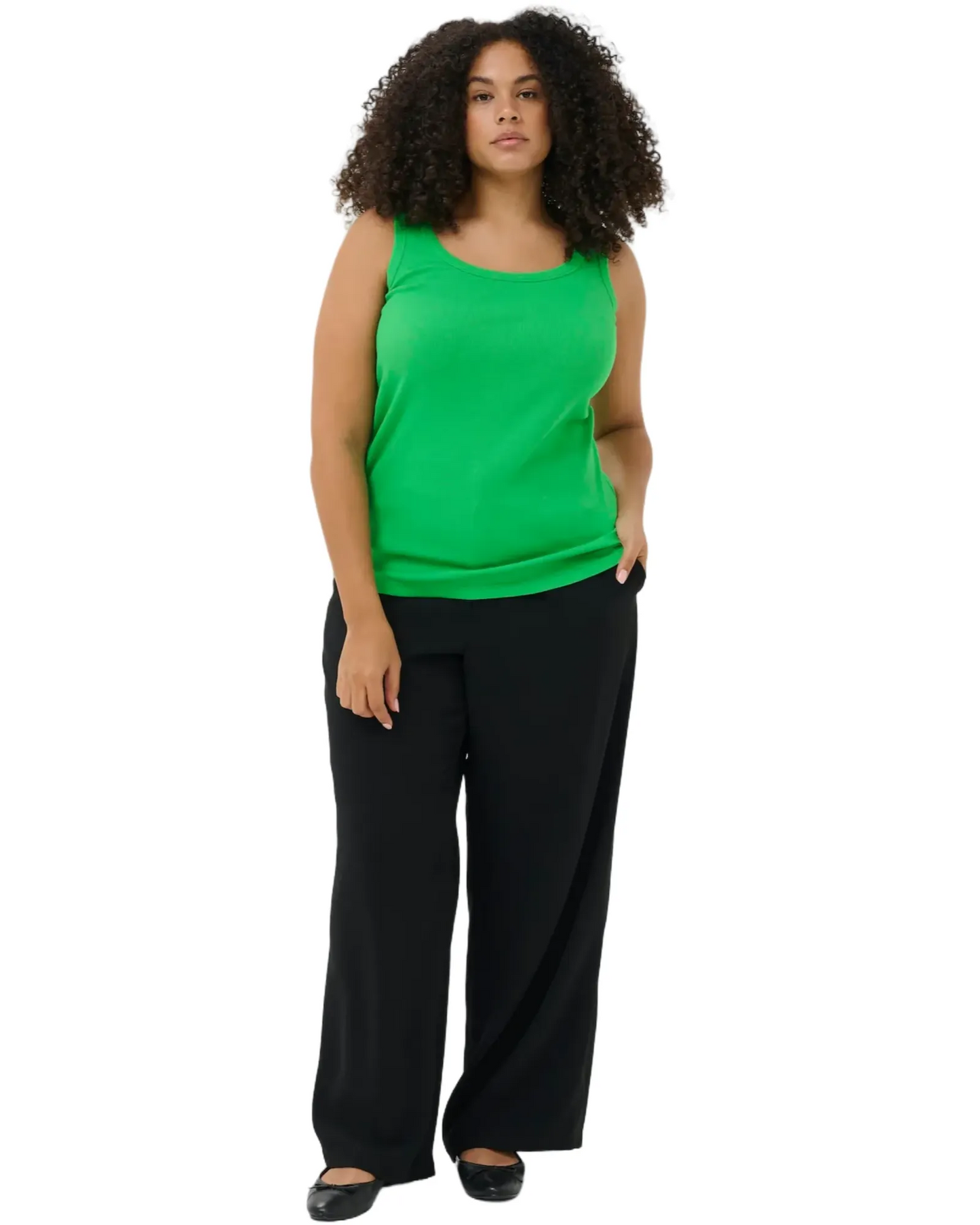 Camisole verte - Kaffe Curve