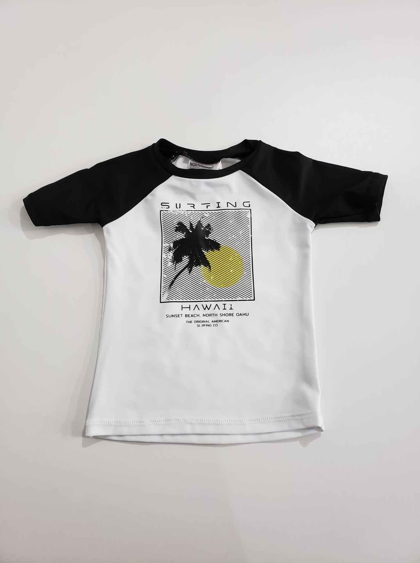 Maillot anti-UV blanc et noir Northcoast