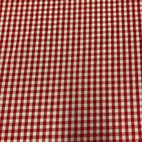 Tissu poly-coton à carreaux