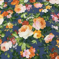 Tissu imprimé fleuri