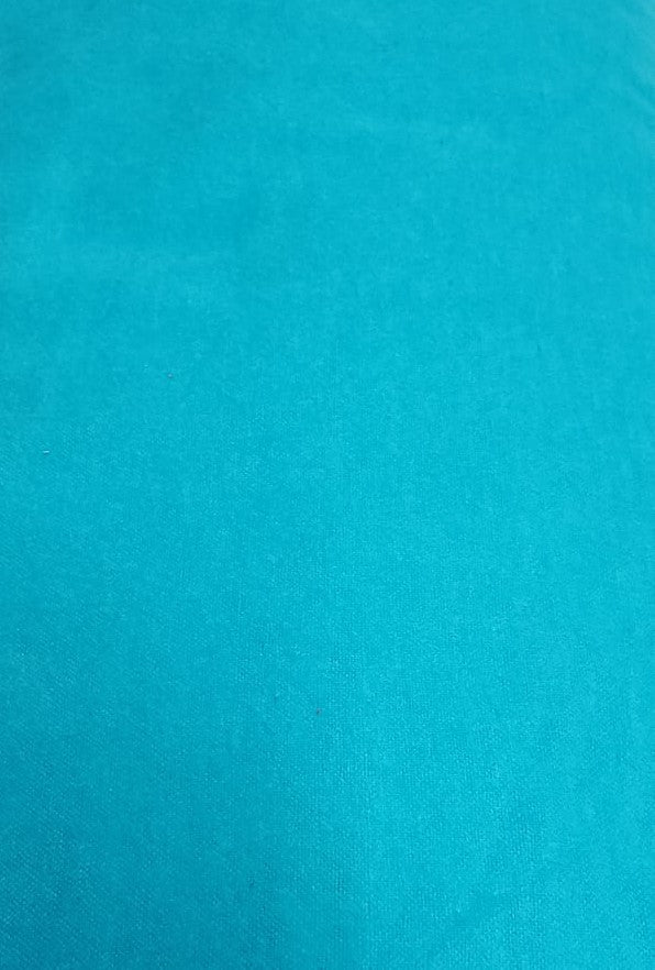 Tissu en flanelle turquoise