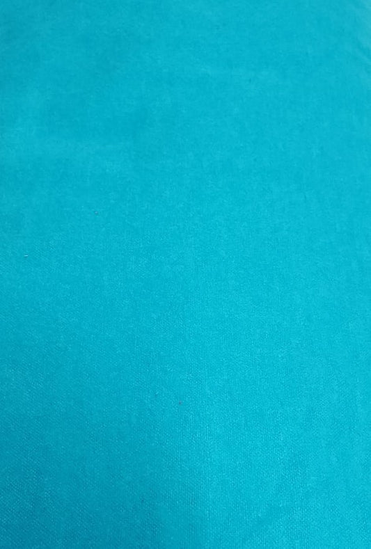 Tissu en flanelle turquoise