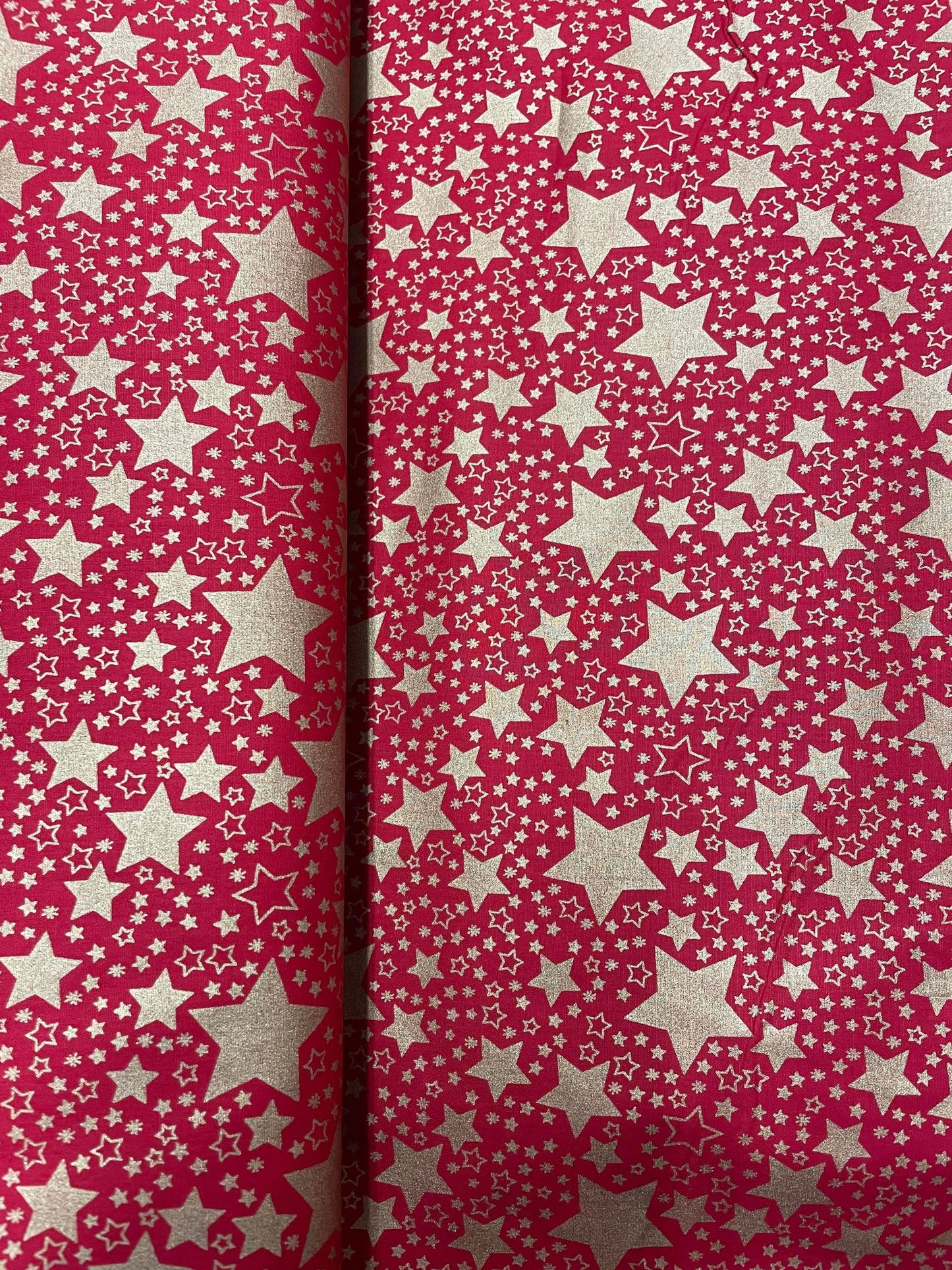 Tissu 100% coton imprimé étoiles