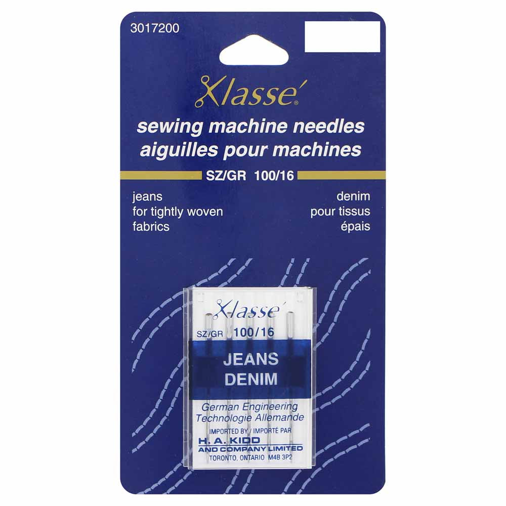 Aiguilles à jeans sur carton - Klasse
