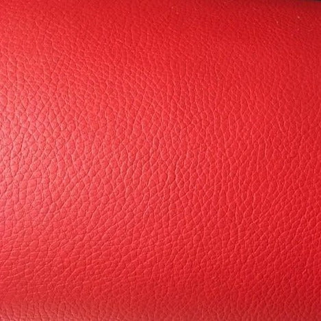 Tissu en cuirette rouge
