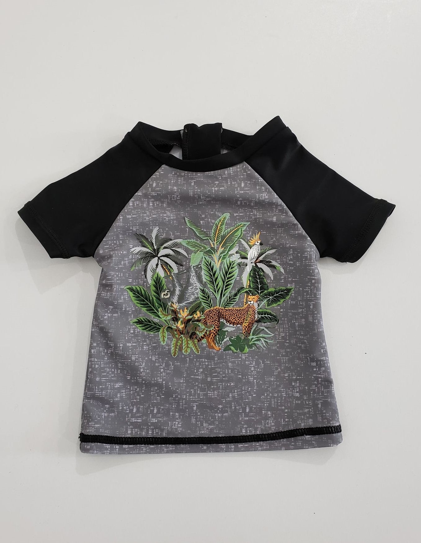 Haut de maillot noir et gris anti-UV - Northcoast