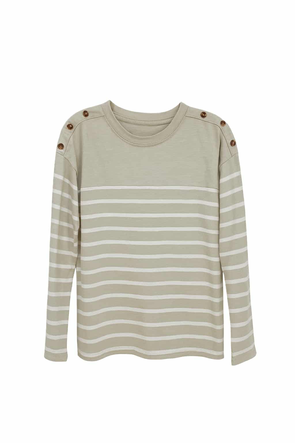 Chandail rayé beige - MOSAIIC