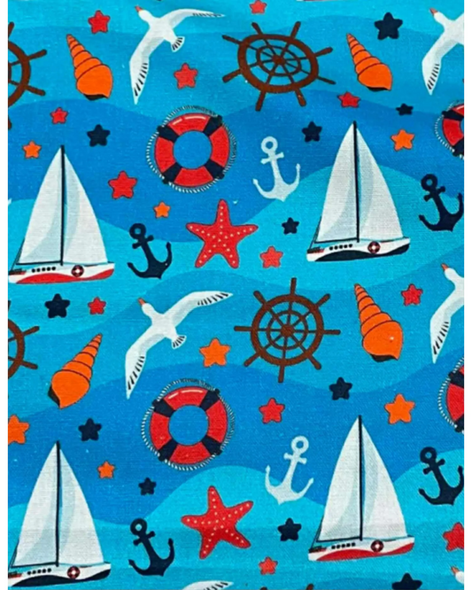 Tissu coton " Maritime"