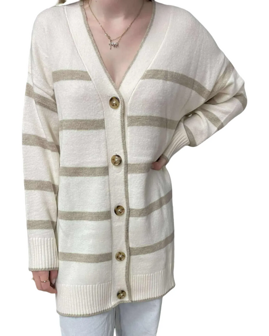 Cardigan rayé - MOSAIIC