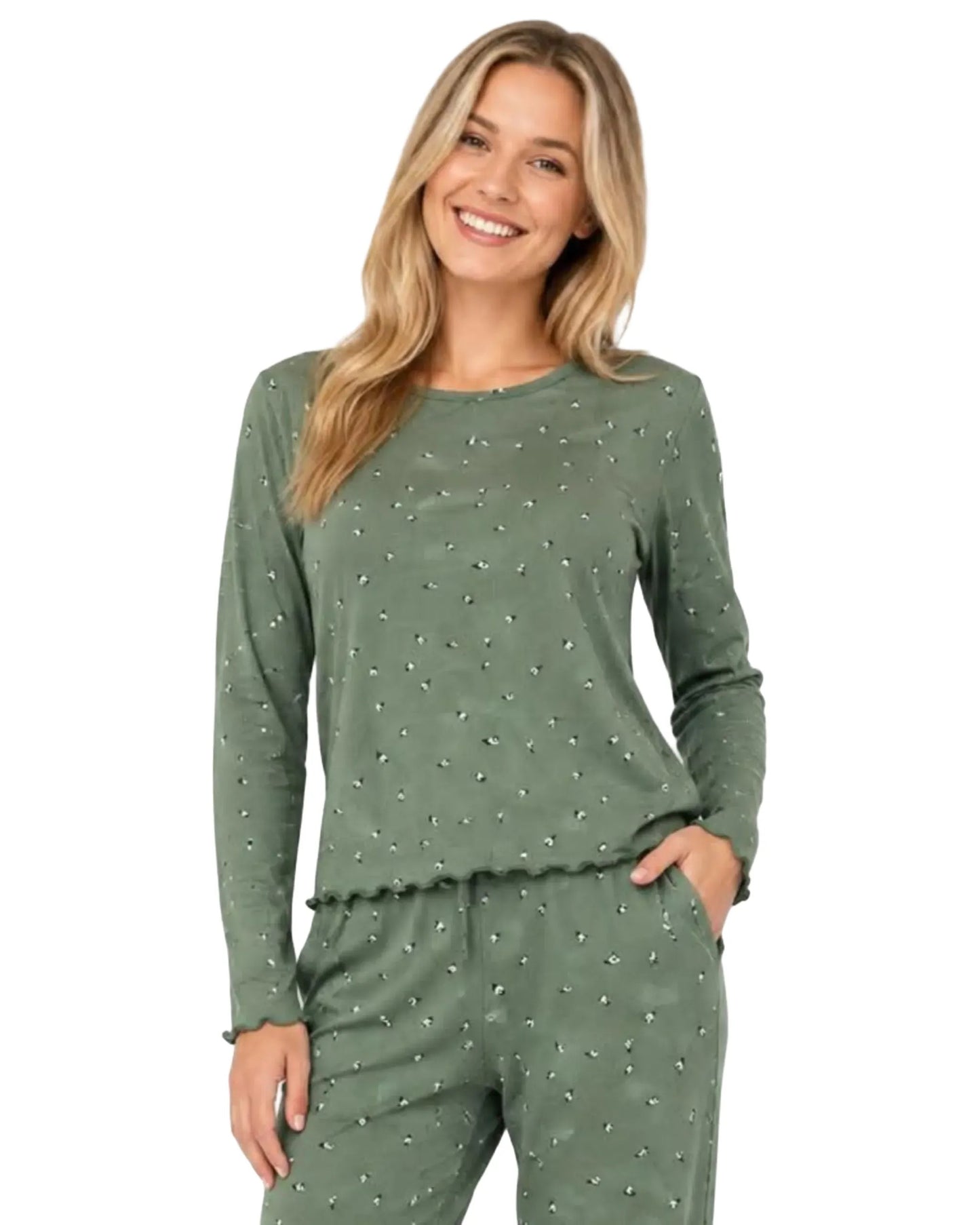 Chandail de pyjama vert - MOSAIIC