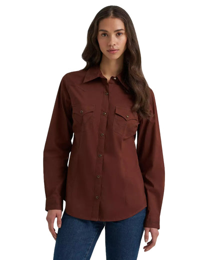 Blouse brune Retro® Vintage Western - Wrangler