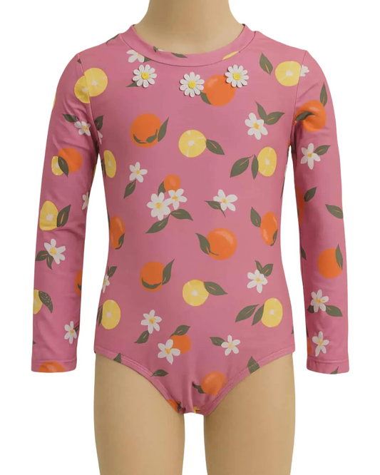 Maillot une pièce rose - Mandarine & Co.