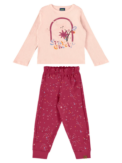 Ensemble 2 pièces rose - Bee Loop