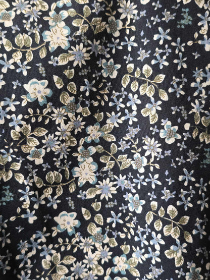 Chemise marine imprimé fleurs - Marco