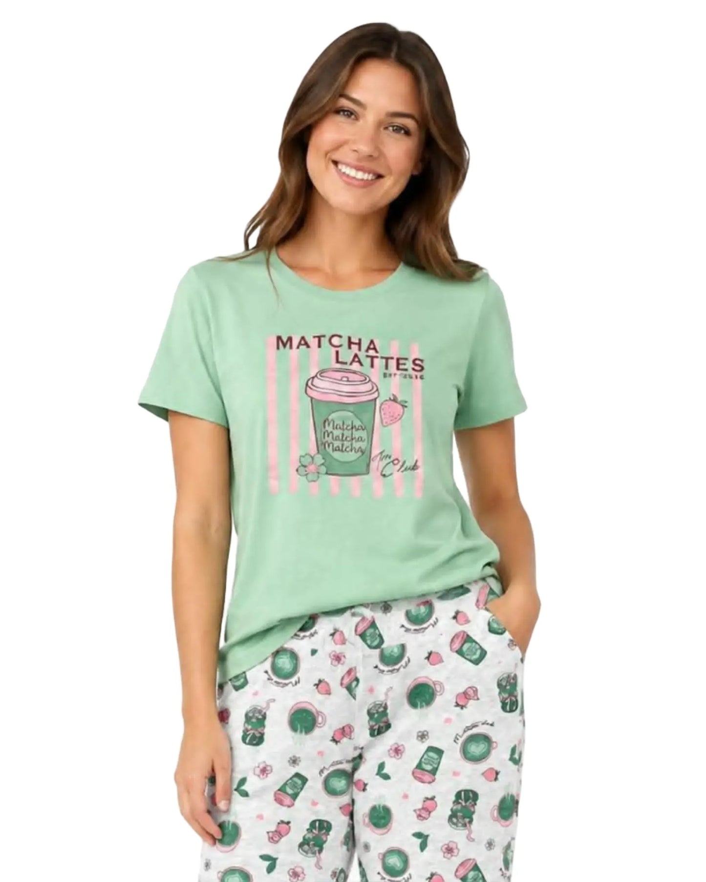 Chandail de pyjama vert - Mandarine & Co.