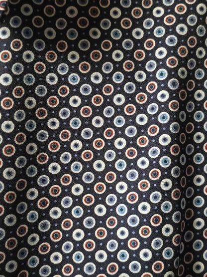 Chemise marine imprimé cercles - Marco