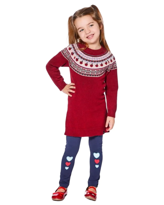 Robe en tricot rouge - Deux par Deux