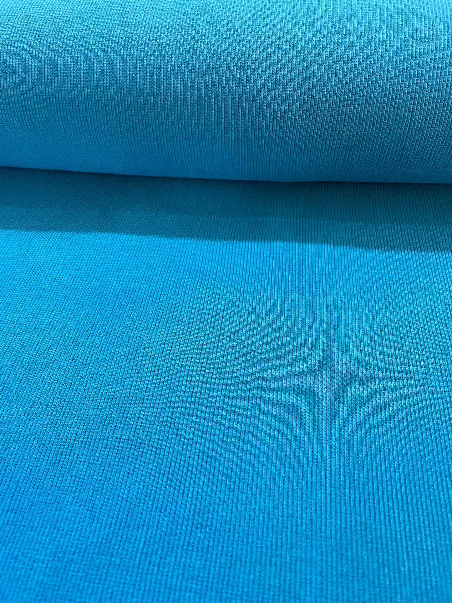 Tissu à vêtement jersey bleu
