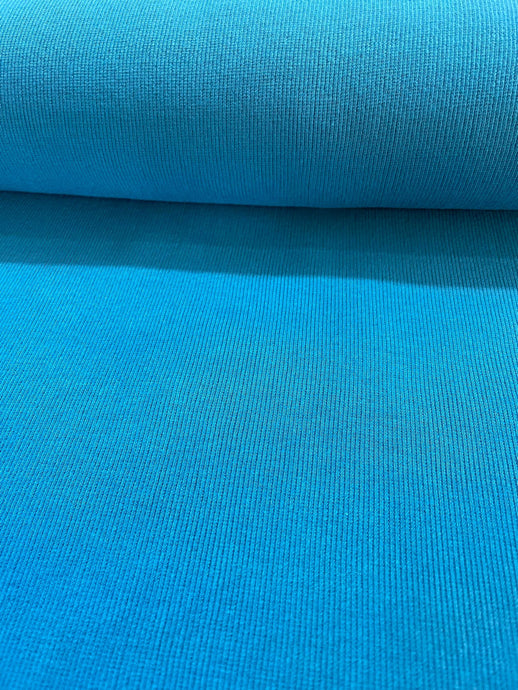 Tissu à vêtement jersey bleu